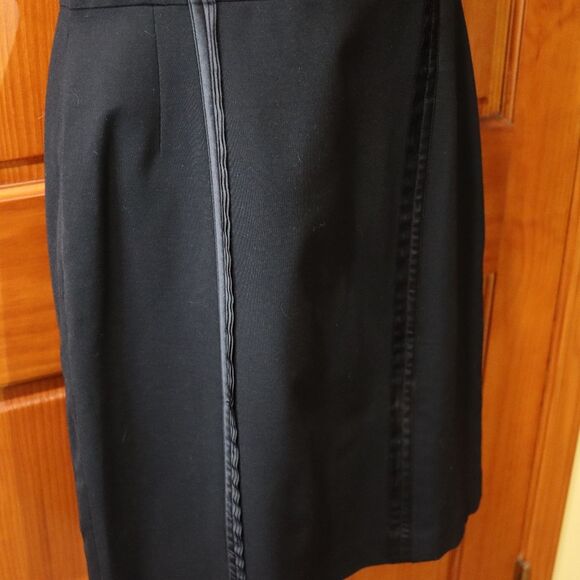 Banana Republic Black Tank Square Neck Mini Dress 14 Corporate Goth - Picture 6 of 15